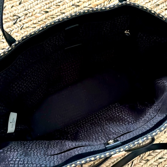 Kate Spade Bow Straw Beach Bag NWOT - Picture 6 of 10